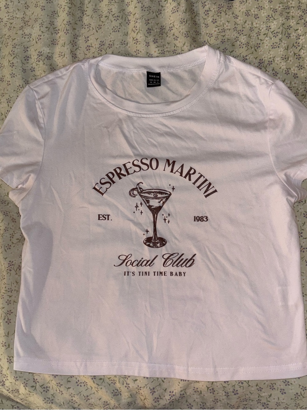 Espresso Martini Graphic Tee - White